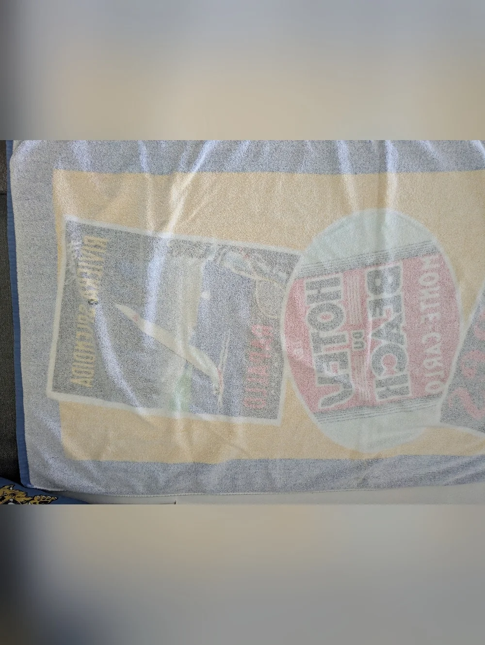 Seven Seas Vintage Beach Towel Retro.